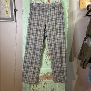 Men’s grey black plaid Dickies trousers